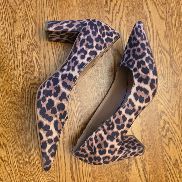 Lane Bryant Women's Leopard Print Pointed Toe Pumps 2.5" Heels Shoes Size 8W - Picture 16 of 16